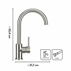 Baliv Küchenarmatur KI-1832 Edelstahl 11 Baliv Küchenarmatur KI-1832 Edelstahl -Wenko Store 048122122268 VM01 281021 L