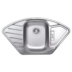 OBI Eckeinbauspüle Canto Basic 92 Edelstahl Eckig