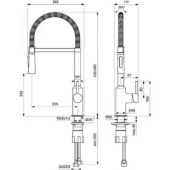 Ideal Standard Küchenarmatur Ceralook Semi-Professional Chrom 7 Ideal Standard Küchenarmatur Ceralook Semi-Professional Chrom -Wenko Store 188661 3049 3