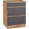 Held Möbel Küchenunterschrank Turin 60 Cm Mit Auszügen Graphit/Wotaneiche -Wenko Store 189397 11016600 S 02