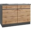 Held Möbel Spülenunterschrank Turin 120 Cm Mit 2 Türen Wotaneiche/Graphit -Wenko Store 189417 11016600 S 02