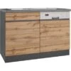 Held Möbel Spülenunterschrank Turin 120 Cm Mit GSP-Blende Wotaneiche/Graphit -Wenko Store 189425 11016600 S 02