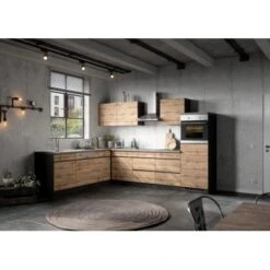 Held Möbel Kühlschrank/Ofenumbauschrank Turin 60 Cm Wotaneiche/Graphit -Wenko Store 189522 11016600 AB 04