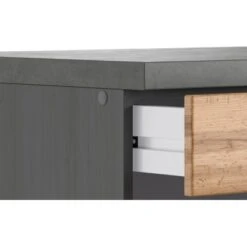 Held Möbel Küchenunterschrank Turin 120 Cm Wotaneiche/Graphit -Wenko Store 189569 11016600 CU 05