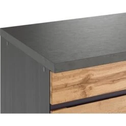 Held Möbel Küchenunterschrank Turin 120 Cm Wotaneiche/Graphit -Wenko Store 189569 11016600 CU 06