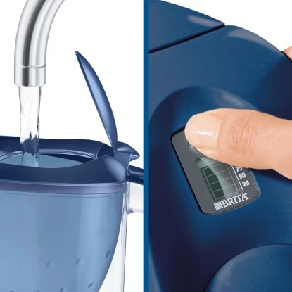 Brita Wasserfilter-Kanne Marella Blau Inkl. 3 Maxtra+ 5 Brita Wasserfilter-Kanne Marella Blau Inkl. 3 Maxtra+ – Bild 3