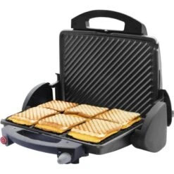 Silva Homeline Kontaktgrill KG 2010 Schwarz -Wenko Store 2010 2020 offen mit toast