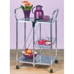 Wenko Beistell- Und Küchenwagen Sunny Silber -Wenko Store 2910677 1068 900060100 3