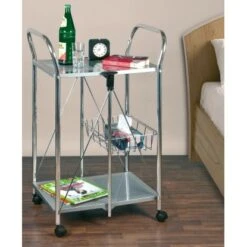 Wenko Beistell- Und Küchenwagen Sunny Silber -Wenko Store 2910677 1068 900060100 4