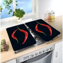 Wenko Herdabdeckplatte Universal Peperoni Duo 2er-Set Für Alle Herdarten -Wenko Store 389365 1068 04