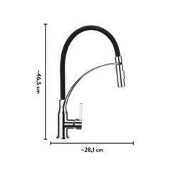 Baliv Küchenarmatur KI-1861 Chrom-Schwarz -Wenko Store 4007874206756 40