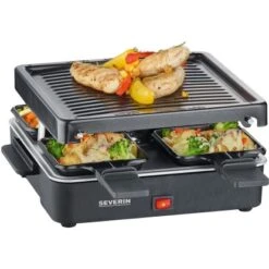 Severin Mini Raclette-Grill RG 2370 Für 4 Pers. 600 W -Wenko Store 4008146036804 4776 3
