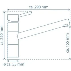 Schütte Küchenarmatur Unicorn Niederdruck Chrom -Wenko Store 4008431337906 2759 99