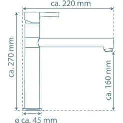 Schütte Massive Spültischarmatur Edelstahl -Wenko Store 4008431741253 2759 20