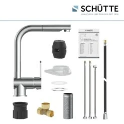 Schütte Spültischarmatur Niederdruck Herausziehbare Auslauf London Chrom -Wenko Store 4008431797199 2759 6