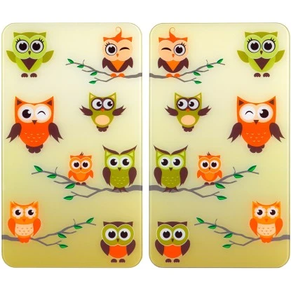 Wenko Herdabdeckplatten Universal Eulenversammlung 2er Set Mehrfarbig 3 Wenko Herdabdeckplatten Universal Eulenversammlung 2er Set Mehrfarbig