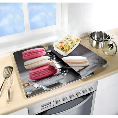 Wenko Herdabdeckplatten Universal Macarons 2er Set Mehrfarbig 4 Wenko Herdabdeckplatten Universal Macarons 2er Set Mehrfarbig – Bild 2