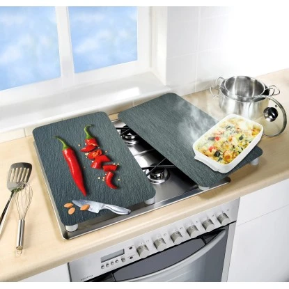 Wenko Herdabdeckplatten Universal Cayenne 2er Set Mehrfarbig 4 Wenko Herdabdeckplatten Universal Cayenne 2er Set Mehrfarbig – Bild 2