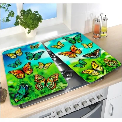 Wenko Herdabdeckplatten Universal Schmetterlinge 2er Set Mehrfarbig 5 Wenko Herdabdeckplatten Universal Schmetterlinge 2er Set Mehrfarbig – Bild 3