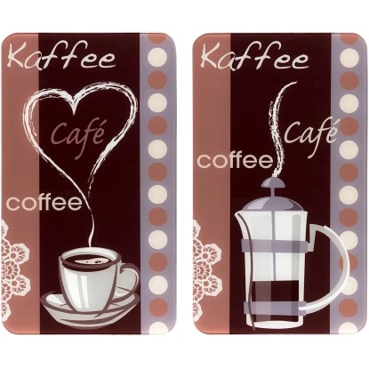 Wenko Herdabdeckplatten Universal Kaffeeduft 2er Set Mehrfarbig 3 Wenko Herdabdeckplatten Universal Kaffeeduft 2er Set Mehrfarbig