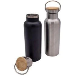 Steuber Trinkflasche Mit Tragehenkel Ca. 600 Ml Edelstahlfarben