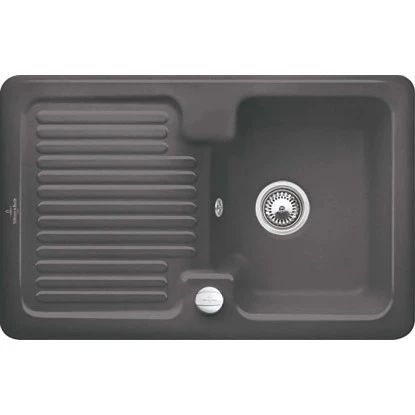 Villeroy & Boch Einbauspüle Condor 45 Ablaufg. Keramik Graphite CeramicPlus 3 Villeroy & Boch Einbauspüle Condor 45 Ablaufg. Keramik Graphite CeramicPlus