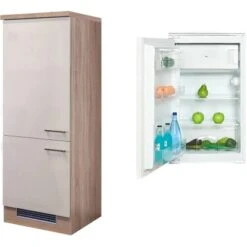 Flex-Well Exclusiv Kühlschrank-Umbau Orlando Mit Kühlschrank PKM KS 120.4A+ EB -Wenko Store 4051 g 60 102 000 nepal 2