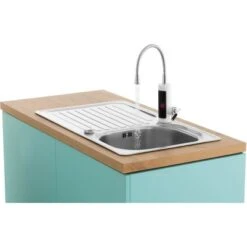 Easymaxx Warm Und Kaltwasserarmatur Mit Integriertem Durchlauferhitzer 3600 W -Wenko Store 4052926017378 4257 04 AB