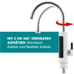 Easymaxx Warm Und Kaltwasserarmatur Mit Integriertem Durchlauferhitzer 3600 W -Wenko Store 4052926017378 4257 15 AI