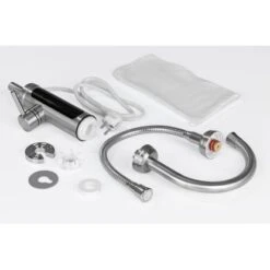 Maxxmee Warm Und Kaltwasserarmatur Mit Integrierter Heizspirale Edelstahl 3600 W -Wenko Store 4052926049744 4257 03 Cu