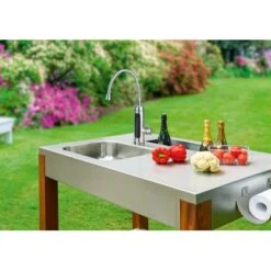 Maxxmee Warm Und Kaltwasserarmatur Mit Integrierter Heizspirale Edelstahl 3600 W -Wenko Store 4052926049744 4257 08AB