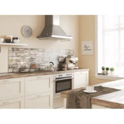 Spritzschutz-Rückwand WandArt Easy 80x58,5 Cm Old Castle Wall (D2103P BRIL) FSC® -Wenko Store 424125 3526 2