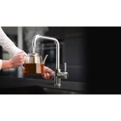 Thermoflow Kochendwasser-Armatur THERMOFLOW100E Mit Eckigem Auslauf -Wenko Store 4260641227532 4384 9