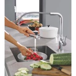 Grohe Einhand-Spültischbatterie Essence Chrom -Wenko Store 4520 ZZH T30270A13 001 01