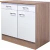 Flex-Well Classic Unterschrank Florida 80 Cm Weiß-Sonoma Eiche 2 Flex-Well Classic Unterschrank Florida 80 Cm Weiß-Sonoma Eiche -Wenko Store 4525960 4800 us80 samoa 2