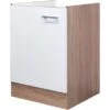 Flex-Well Classic Spülenunterschrank Florida 50 Cm Weiß-Sonoma Eiche -Wenko Store 4526026 4800 spu50 samoa 2