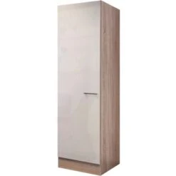 Flex-Well Exclusiv Geschirrschrank Orlando 50 Cm Kaschmir Glanz-Sonoma Eiche
