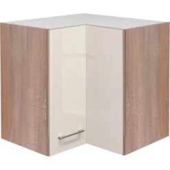 Flex-Well Exclusiv Eck-Hängeschrank Orlando 60 Cm X 60 Cm Kaschmir Glanz