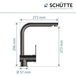 Schütte Küchenarmatur Rio Hochglanz-Graphit 13 Schütte Küchenarmatur Rio Hochglanz-Graphit -Wenko Store 473315 2759 06