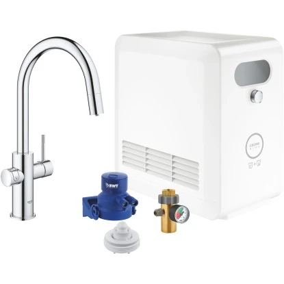 Grohe Mono Armatur Set Blue Professional Chrom 3 Grohe Mono Armatur Set Blue Professional Chrom
