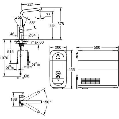 Grohe L-Auslauf Starter Kit Blue Home Chrom 6 Grohe L-Auslauf Starter Kit Blue Home Chrom – Bild 4