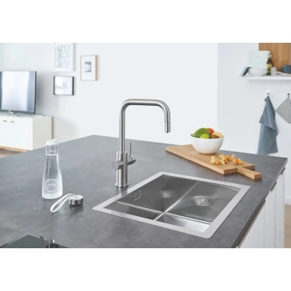 Grohe Blue Home U-Auslauf Starter Kit Supersteel 4 Grohe Blue Home U-Auslauf Starter Kit Supersteel – Bild 2