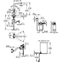 Grohe L-Auslauf Armatur Und Boiler Red Duo M-Size Supersteel -Wenko Store 5288329 4520 100025157 1