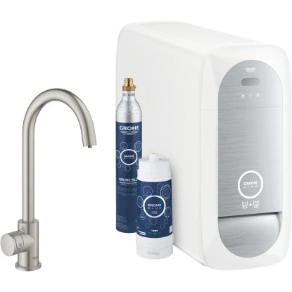 Grohe Mono Starter Kit Blue Home Supersteel 3 Grohe Mono Starter Kit Blue Home Supersteel
