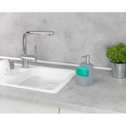 Wenko Spülmittelspender Festival Mit Griffiger Soft-Touch Oberfläche Grau -Wenko Store 548131 1068 05