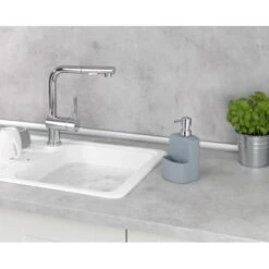 Wenko Spülmittelspender Festival Mit Griffiger Soft-Touch Oberfläche Grau -Wenko Store 548131 1068 06