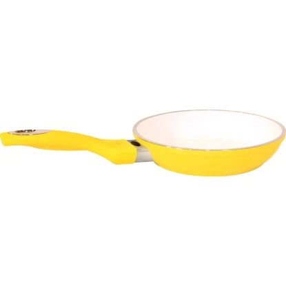 Durandal Keramik-Pfanne Mit Hitzeanzeige 20 Cm Gelb-Weiß 3 Durandal Keramik-Pfanne Mit Hitzeanzeige 20 Cm Gelb-Weiß