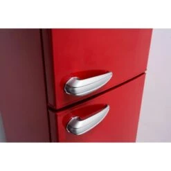 Respekta Kühl-Gefrierkombination KS144 Vintage VC Rot -Wenko Store 5719588 4384 01