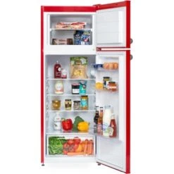 Respekta Kühl-Gefrierkombination KS144 Vintage VC Rot -Wenko Store 571958 4384 KS144VRA 04