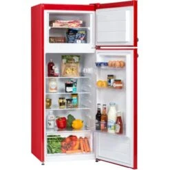 Respekta Kühl-Gefrierkombination KS144 Vintage VC Rot -Wenko Store 571958 4384 KS144VRA 05